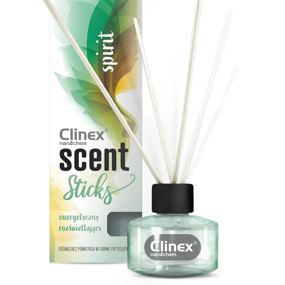 ⁨Patyczki kadzidełka zapachowe do odświeżania pomieszczeń CLINEX Scent Sticks SPIRIT 45ml⁩ w sklepie Wasserman.eu