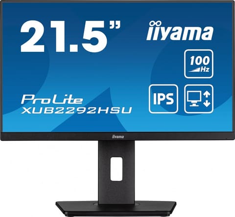 ⁨Monitor 21.5 inches XUB2292HSU-B6 IPS,100Hz,FreeSync,PIVOT,0.4ms,HDMI, DP,4xUSB(3.2),2x2W,HAS(150mm)⁩ at Wasserman.eu