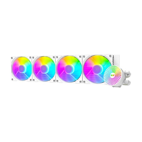 ⁨Chłodzenie wodne komputera ARGB Darkflash DC480 (biały)⁩ w sklepie Wasserman.eu