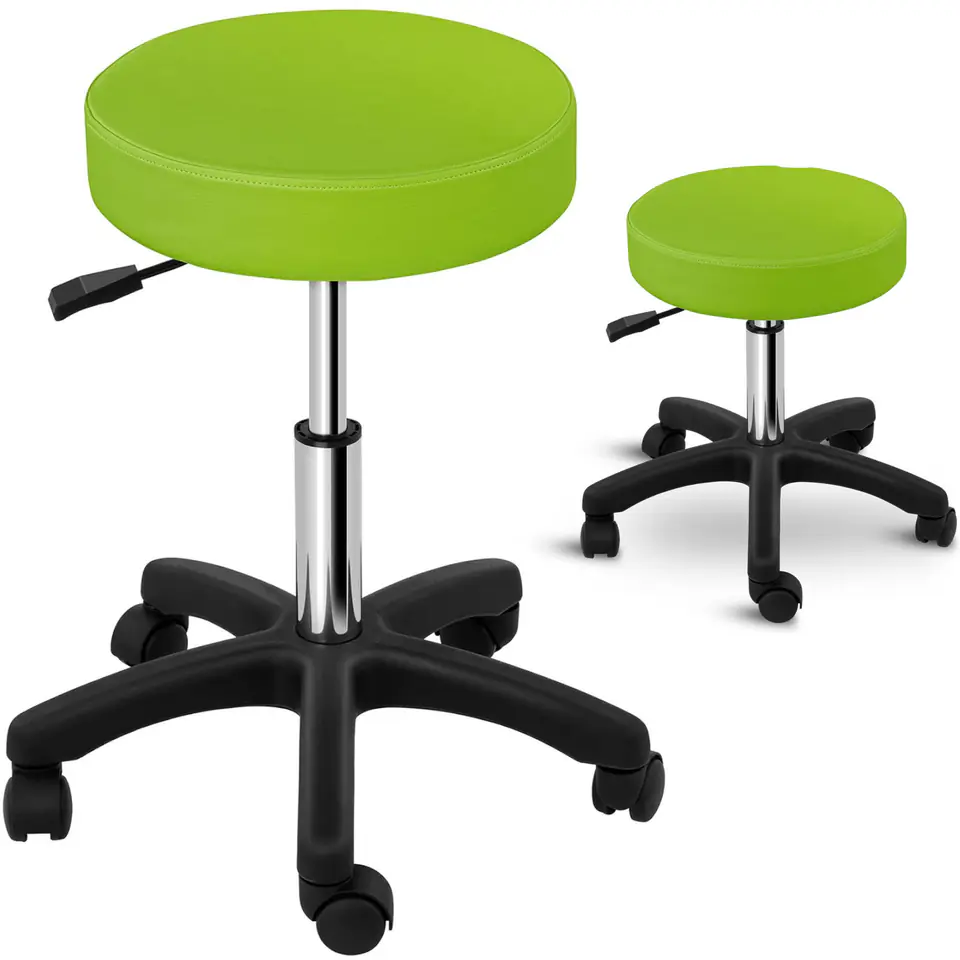 ⁨Stool stool cosmetic swivel stool on wheels Physa AVERSA green⁩ at Wasserman.eu