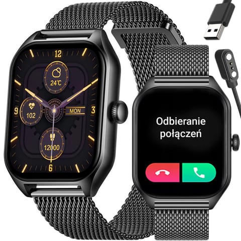 SMARTWATCH UNISEX Rubicon RNCF03 - ROZMOWY BLUETOOTH, ALWAYS ON DISPLAY (sr049g) w sklepie Wasserman.eu