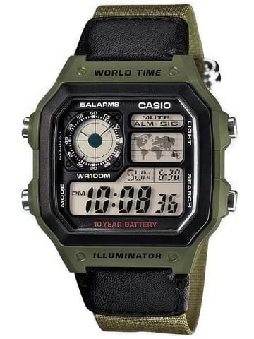 ⁨ZEGAREK MĘSKI CASIO AE-1200WHB-3B + BOX⁩ w sklepie Wasserman.eu