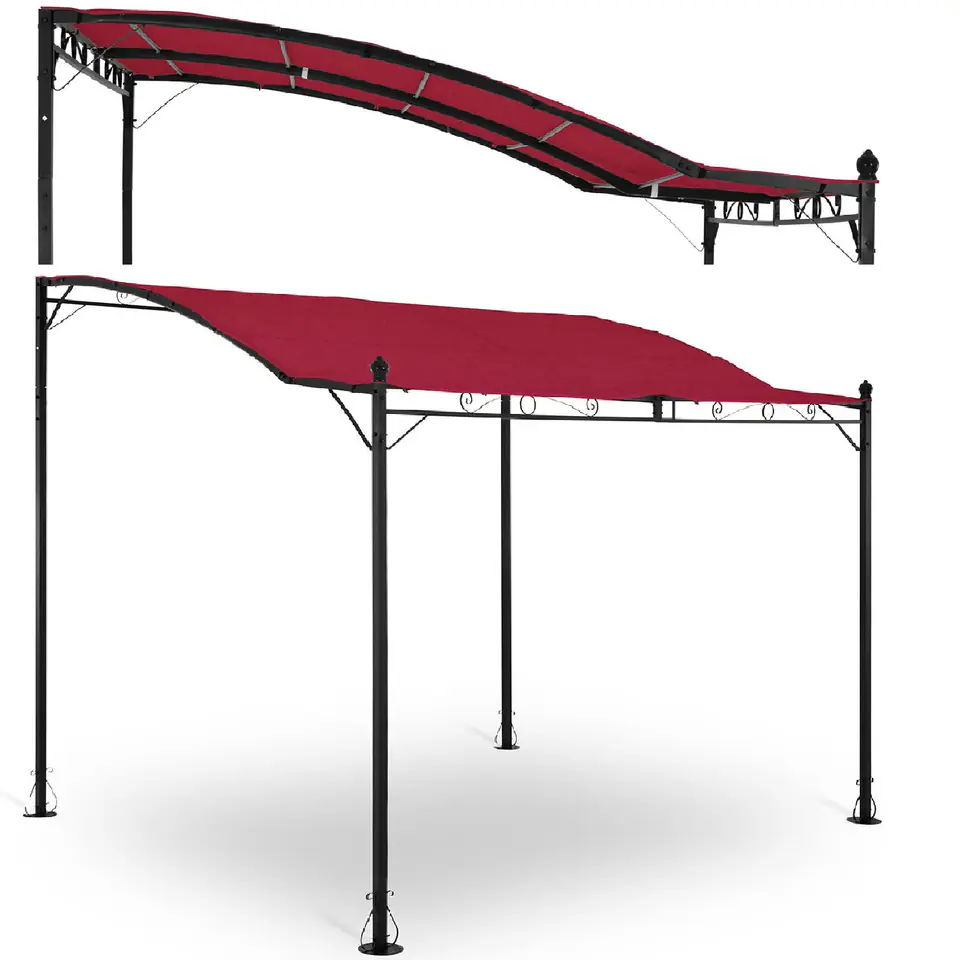 ⁨Garden roofing detached gazebo 2.6 x 3 x 2.5 m red⁩ at Wasserman.eu