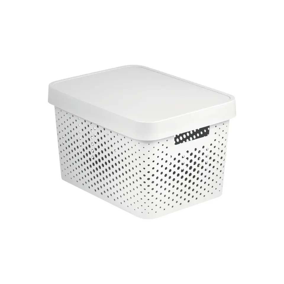 ⁨Openwork container with lid Infinity 17L white⁩ at Wasserman.eu