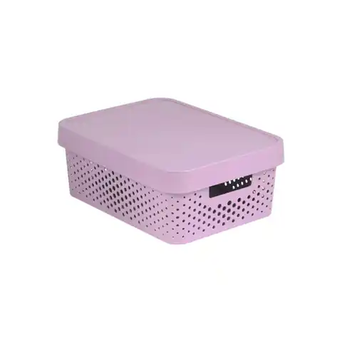 ⁨Openwork container with lid Infinity 11L pink⁩ at Wasserman.eu