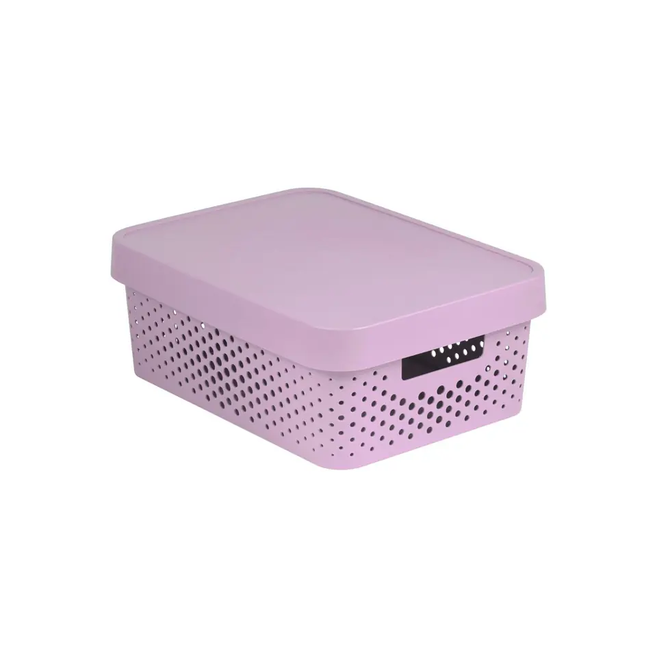 ⁨Openwork container with lid Infinity 11L pink⁩ at Wasserman.eu