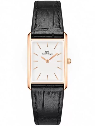 ⁨ZEGAREK DAMSKI DANIEL WELLINGTON Bound Black Crocodile Rose Gold  DW00100693 + BOX⁩ w sklepie Wasserman.eu