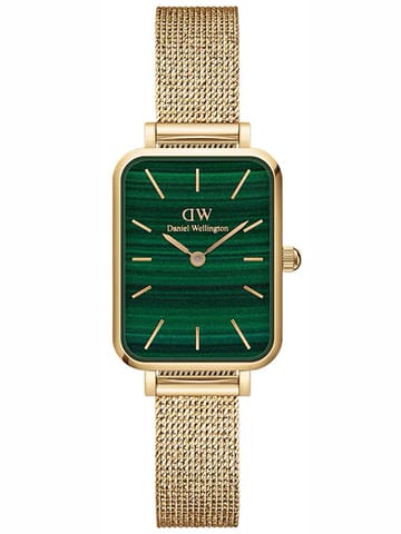 ⁨ZEGAREK DAMSKI DANIEL WELLINGTON Quadro Pressed Evergold Emerald 20mm DW00100561+ BOX (zw505m)⁩ w sklepie Wasserman.eu