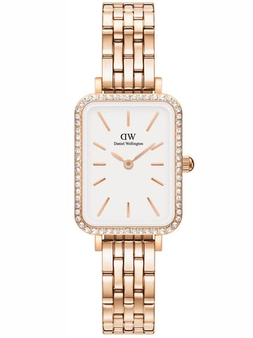 ⁨ZEGAREK DAMSKI DANIEL WELLINGTON Quadro Rose Gold DW00100672 + BOX (zw519h)⁩ w sklepie Wasserman.eu