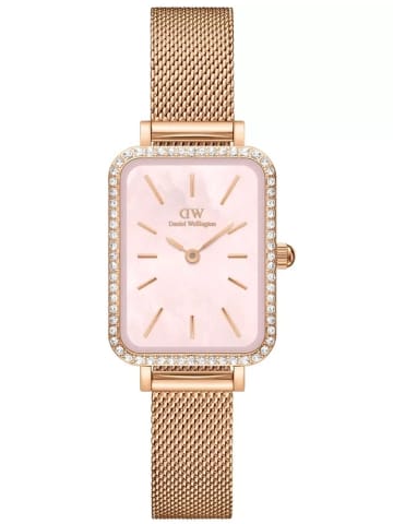 ⁨ZEGAREK DAMSKI DANIEL WELLINGTON Quadro Lumine Bezel Melrose Pink DW00100669 + BOX (zw519j)⁩ w sklepie Wasserman.eu