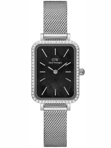 ⁨ZEGAREK DAMSKI DANIEL WELLINGTON Quadro Silver Mesh DW00100667 + BOX (zw519k)⁩ w sklepie Wasserman.eu