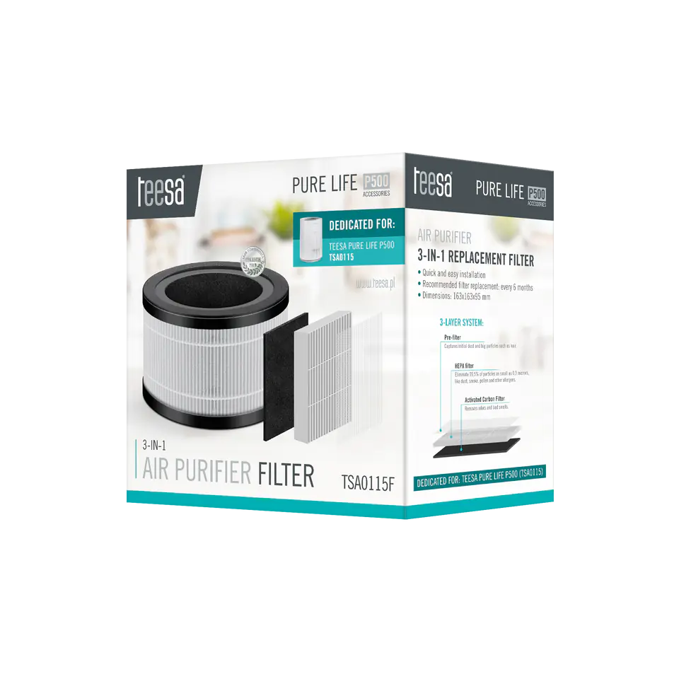 Filter for AIR PURIFIER TEESA PURE LIFE P500 at Wasserman.eu