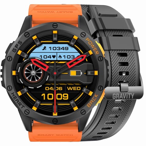 SMARTWATCH MĘSKI GRAVITY GT24-3 - LATARKA, DODATKOWY PASEK (sg033c) w sklepie Wasserman.eu