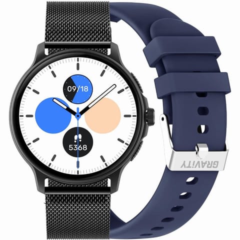 SMARTWATCH UNISEX GRAVITY GT12-2 - ROZMOWY BLUETOOTH, DODATKOWY PASEK (sg035b) w sklepie Wasserman.eu