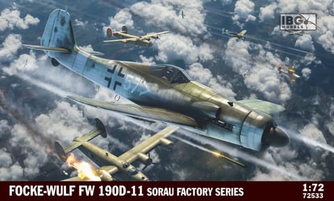 ⁨Plastic model Fw 190 D11 Sorau Factory Series 1/72⁩ at Wasserman.eu