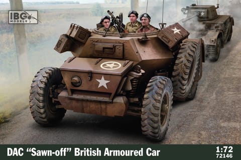 ⁨Plastic model DAC Sawn off British Armoured Car 1/72⁩ at Wasserman.eu