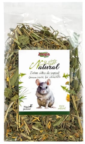 ⁨Alegia Natural Zielone ziółka dla szynszyli 120g⁩ w sklepie Wasserman.eu