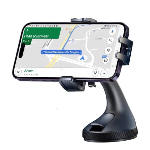 ⁨Uchwyt samochodowy Joyroom zaciskowy na telefon na szybę - czarny⁩ w sklepie Wasserman.eu