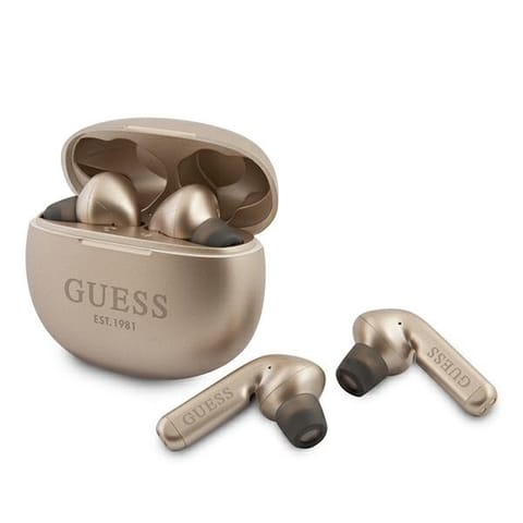 ⁨Guess Wireless Earphones 5.0 4H - TWS Headphones + Charging Case (Gold)⁩ at Wasserman.eu
