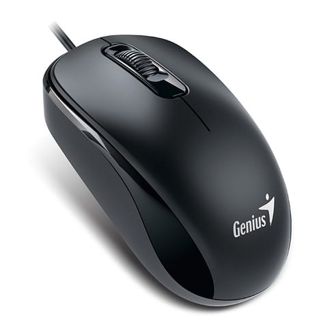 ⁨Mysz przewodowa, Genius DX-110, czarna, optyczna, 1200DPI, USB-C⁩ w sklepie Wasserman.eu