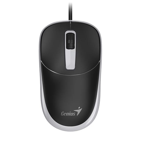 ⁨Mysz przewodowa, Genius DX-123, czarno-szara, optyczna, 1200DPI⁩ w sklepie Wasserman.eu