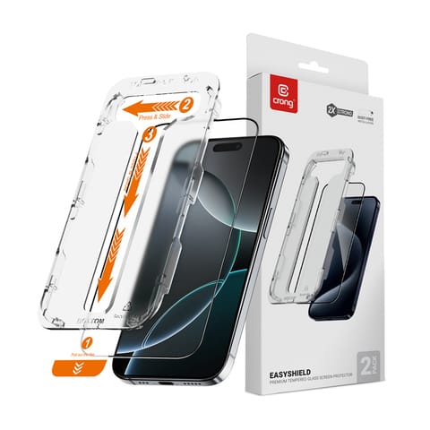 ⁨Crong EasyShield 2-Pack - Szkło hartowane iPhone 16 Pro (2 sztuki)⁩ w sklepie Wasserman.eu