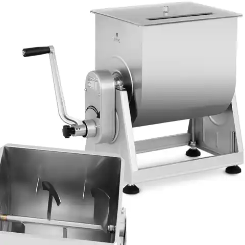⁨Manual meat mixer for sausage stuffing made of steel 28 l⁩ at Wasserman.eu