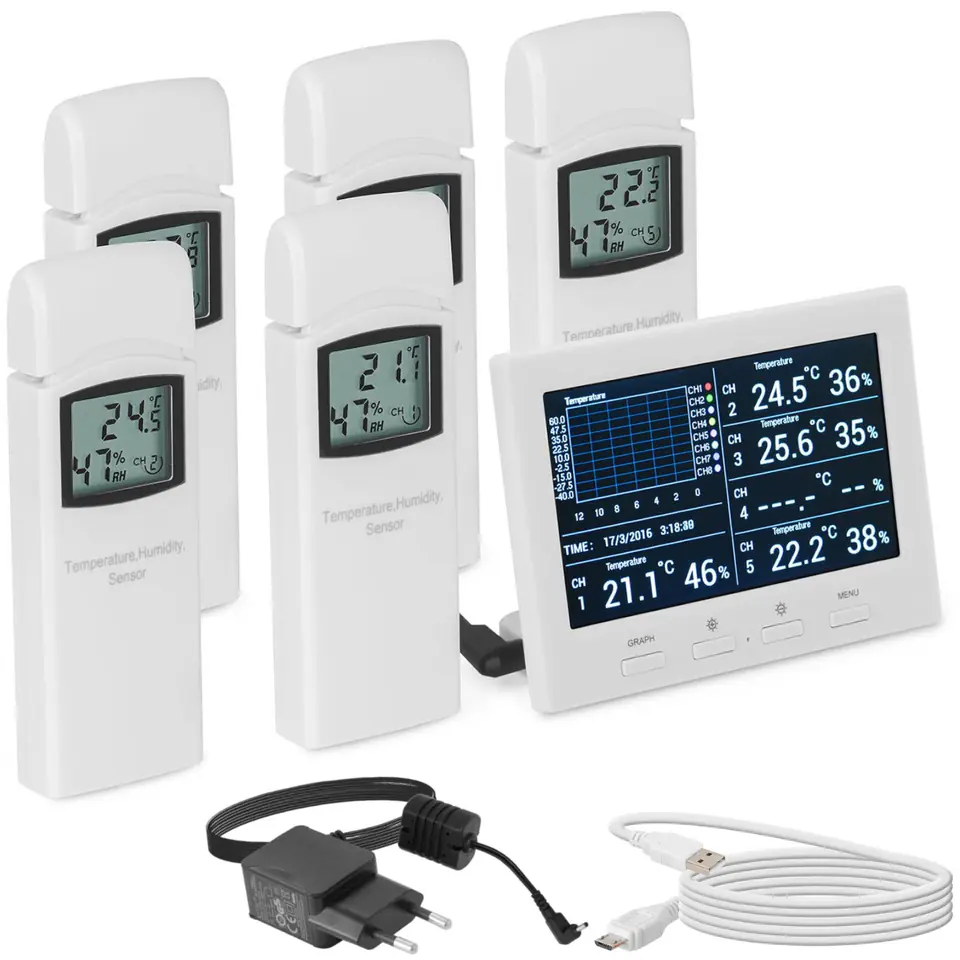 ⁨Wireless weather station 5 microSD USB sensors⁩ at Wasserman.eu