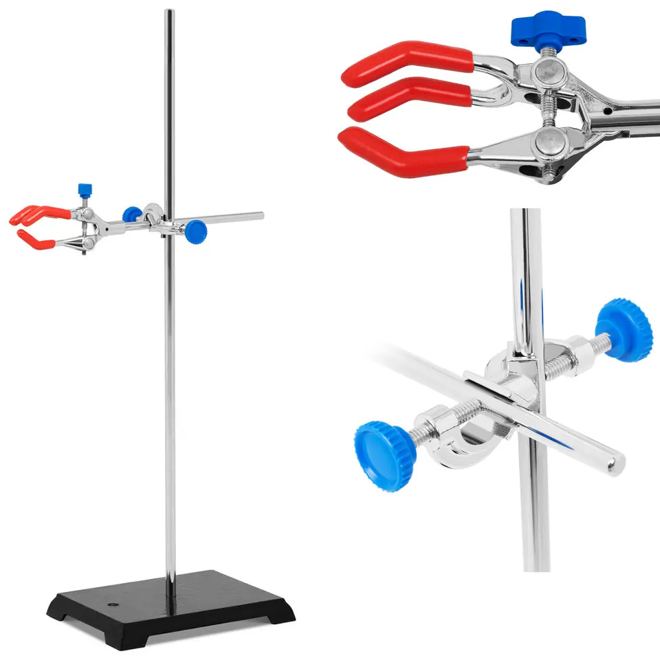 ⁨Laboratory Stand Tripod with 1 Handle 0-85mm⁩ at Wasserman.eu