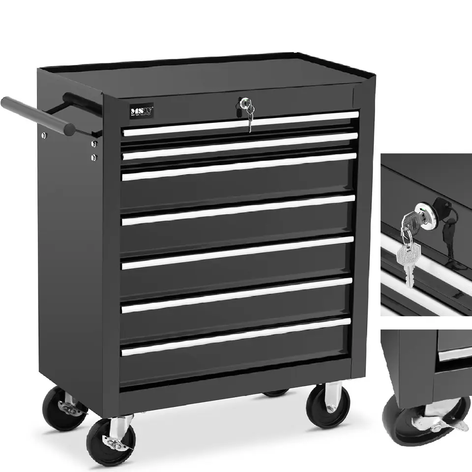 ⁨Mobile tool cabinet trolley with 7 drawer handle⁩ at Wasserman.eu