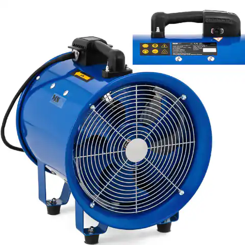 ⁨Axial industrial blower fan for cooling and air circulation 500 W avg. 300 mm⁩ at Wasserman.eu