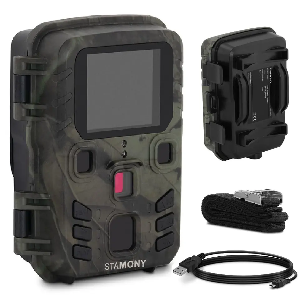 Fotopułapka kamera leśna z czujnikiem ruchu 5MP F-HD IR LED LCD 2'' 20 m w sklepie Wasserman.eu