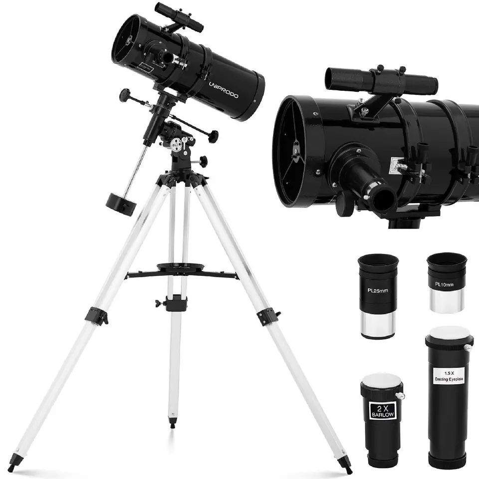 Newton Astronomisches Teleskop Uniprodo 1400 mm Durchmesser 150 Millimeter im Wasserman.eu