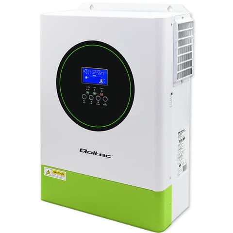 ⁨Qoltec Modularny Hybrydowy inwerter solarny Off-Grid 6200W | 120A | 48V | MPPT | do 12 jednostek | BMS | AGM GEL LiFePO4 | Sinus | opcja Wi-Fi | Power Factor 1.0⁩ w sklepie Wasserman.eu