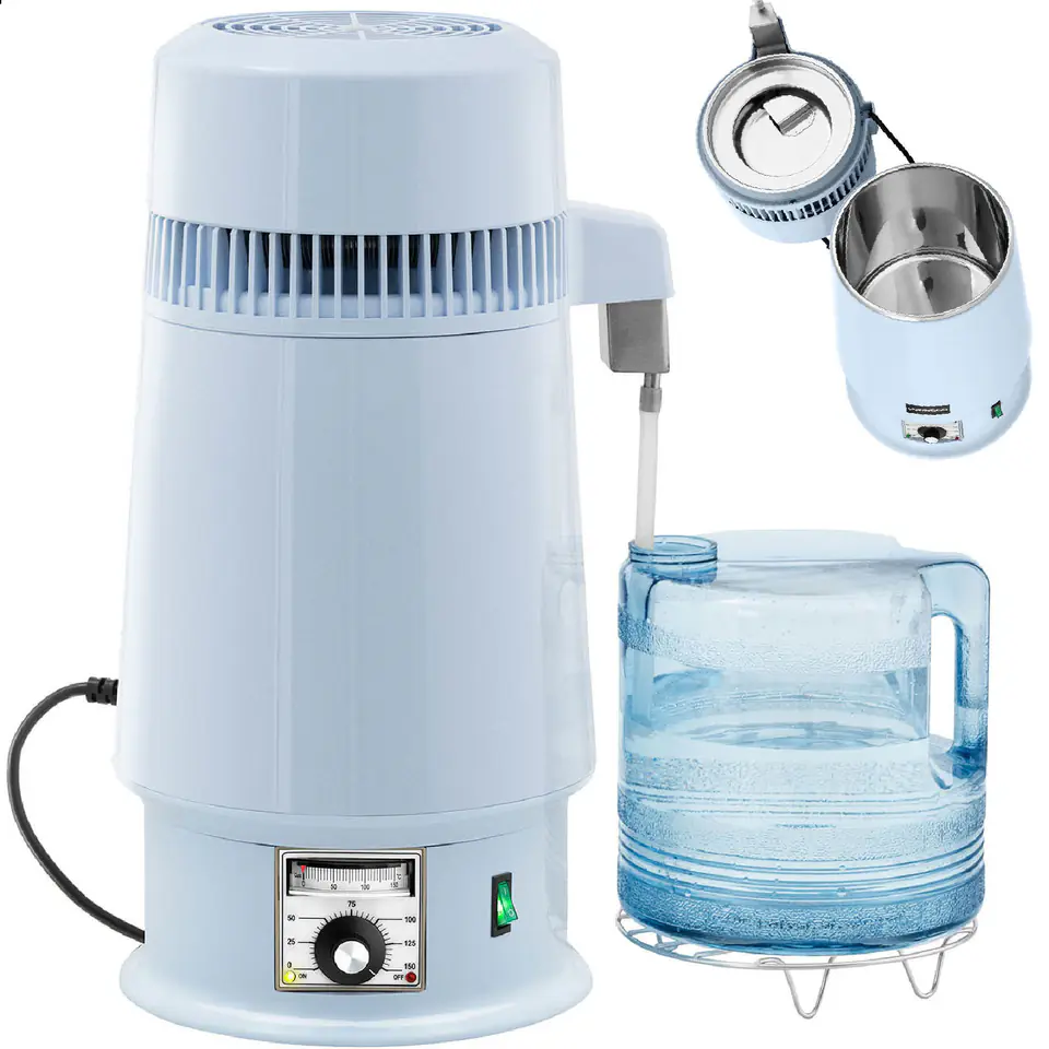 Distiller water distiller with temperature control + plastic jug 4 l at Wasserman.eu