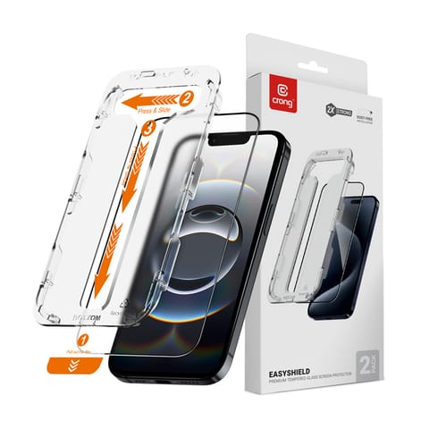 Tempered glass iPhone 14/13/13 Pro (2 pieces) at Wasserman.eu