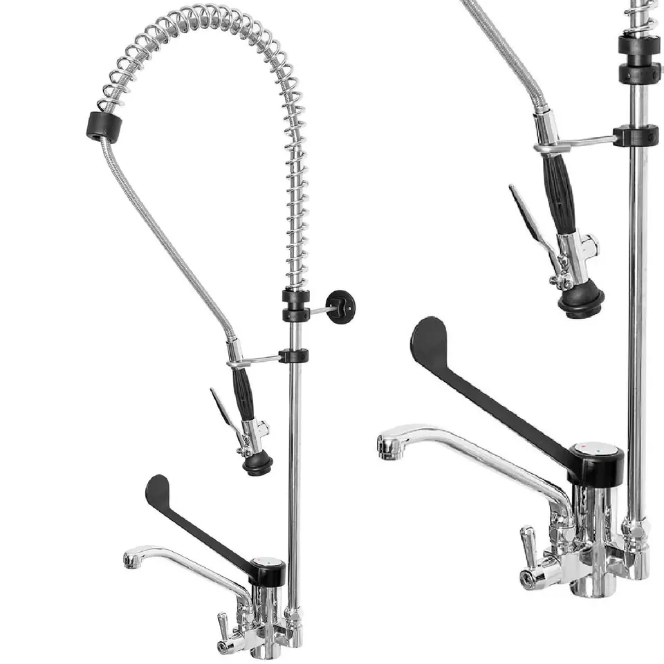 ⁨Kitchen faucet with spout and shower shower for washing dishes length 100 cm⁩ at Wasserman.eu