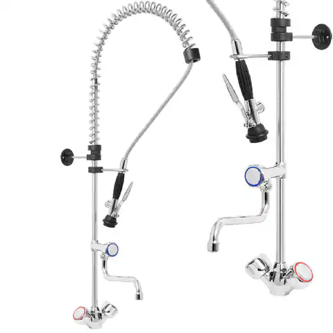 ⁨Kitchen faucet with faucet and shower shower for washing dishes length 100 cm⁩ at Wasserman.eu