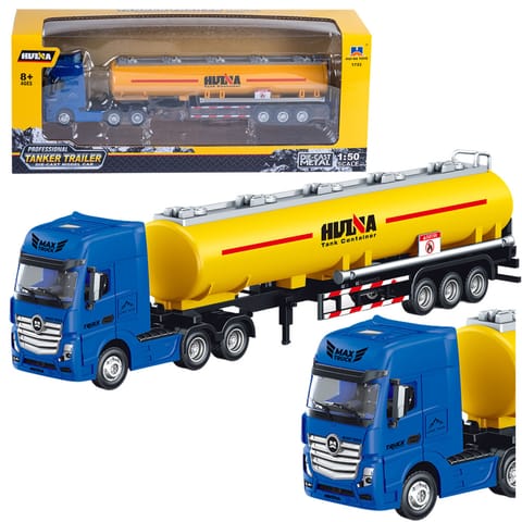 ⁨Ciężarówka Cysterna Metalowa Ruchome Elementy Żółta 1:50⁩ w sklepie Wasserman.eu