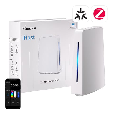 ⁨Wi-Fi Exchange, ZigBee Sonoff iHost Smart Home Hub AIBridge, 2GB RAM⁩ at Wasserman.eu