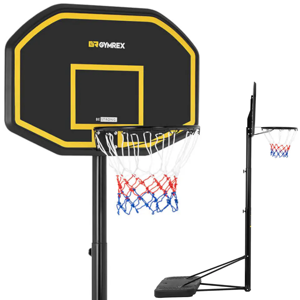 ⁨Set basketball basket mobile adjustable on a stand height 200-305 cm⁩ at Wasserman.eu