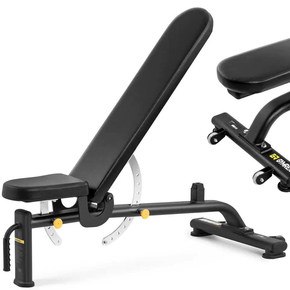 ⁨Adjustable exercise bench folding 9 levels up to 135 kg⁩ at Wasserman.eu