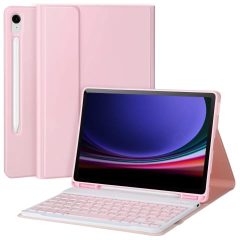 ⁨Etui z klawiaturą z miejscem na rysik do Samsung Galaxy Tab S9 FE 10.9" Alogy Keyboard Case z touchpadem Różowe⁩ w sklepie Wasserman.eu