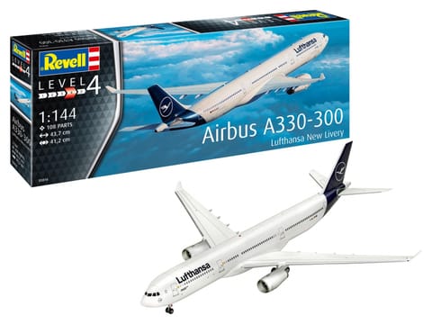 ⁨Plastic model Airplane Airbus A330-300 Lufthansa 1/144⁩ at Wasserman.eu