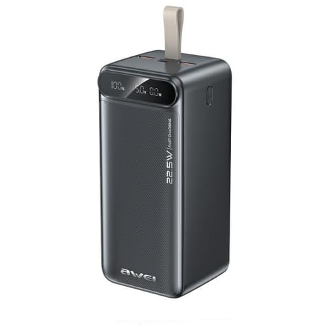 ⁨AWEI PowerBank PA-13 50000mAh 22.5W      czarny/black⁩ w sklepie Wasserman.eu