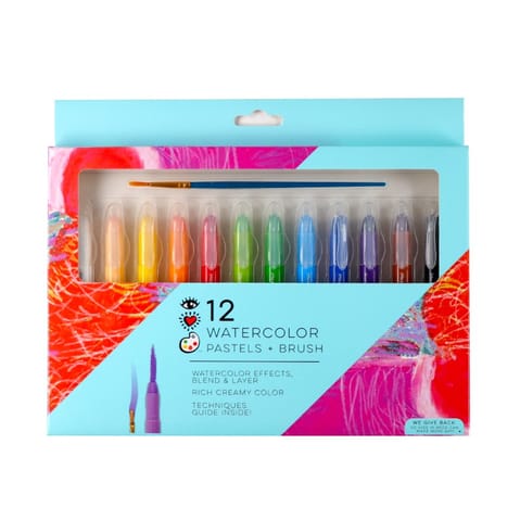 ⁨Watercolor pastels 12 colors⁩ at Wasserman.eu