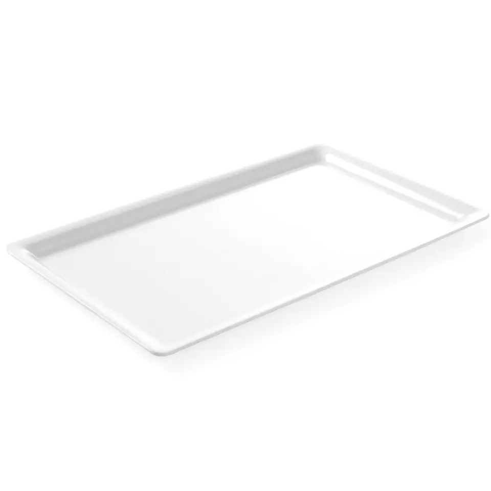 ⁨Buffet display tray for melamine dishes GN2/3 height 20 mm white - Hendi 566930⁩ at Wasserman.eu