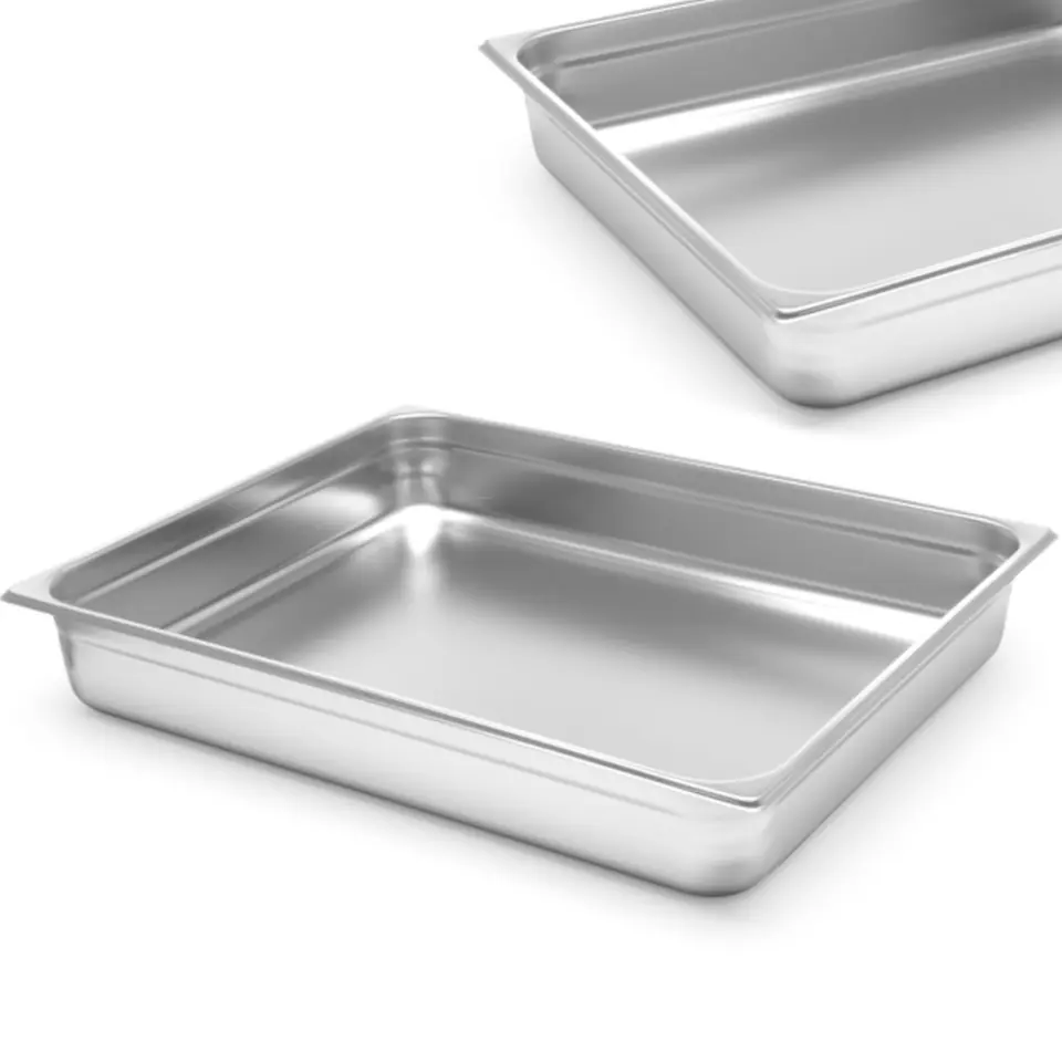 ⁨Container GN 2/1 stainless steel Profi Line height 65 mm - Hendi 801130⁩ at Wasserman.eu