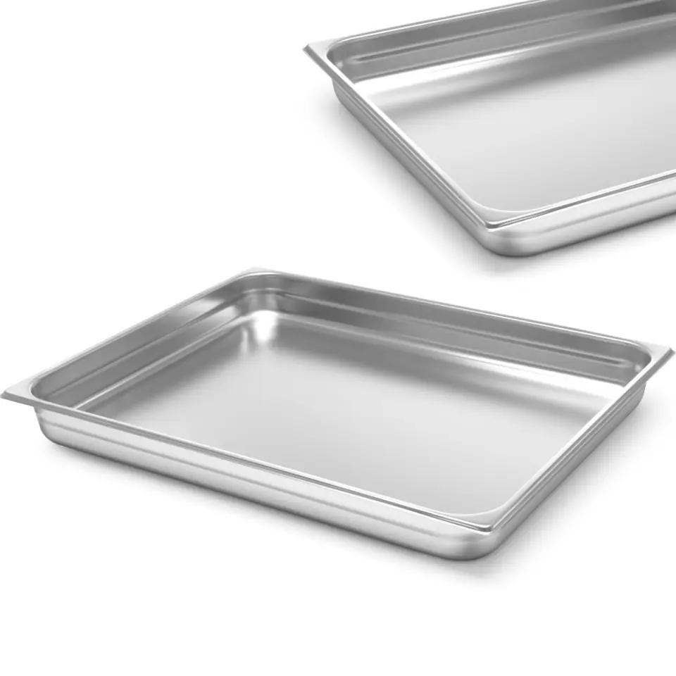 ⁨Container GN 2/1 stainless steel Profi Line height 40 mm - Hendi 801147⁩ at Wasserman.eu