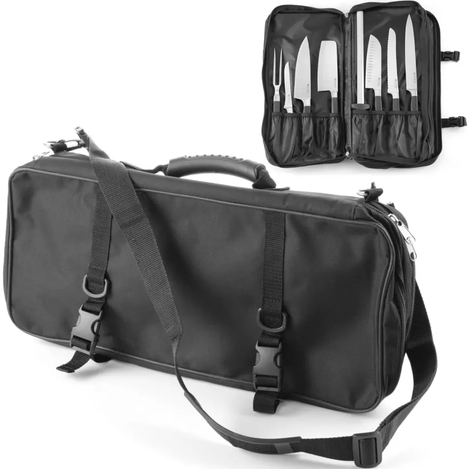 ⁨Chef's knife bag 17 compartments 500 x 120 x 225 mm - Hendi 856390⁩ at Wasserman.eu